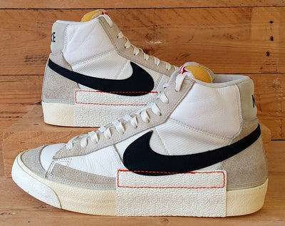 Nike Blazer Mid Pro Club Leather Trainers UK10/US11/E45 DQ7673-100 White/Black