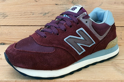 New Balance 574 Low Textile/Suede Trainers UK6.5/US7/EU40 ML574 Burgundy