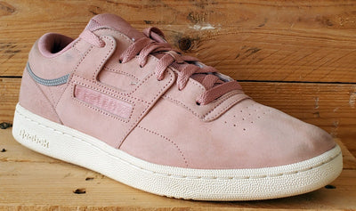 Reebok Club Workout Low Suede Trainers UK10/US11/EU44.5 BS9850 Chalk Pink