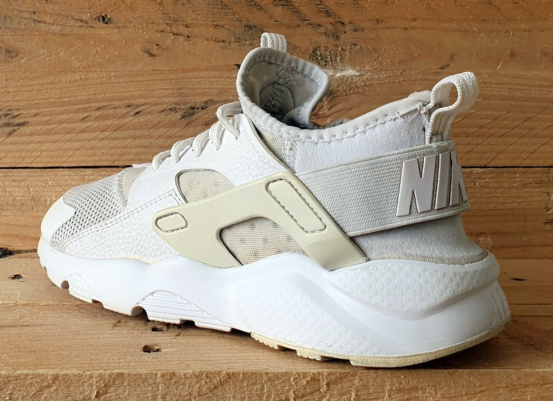 Nike Air Huarache Run Ultra Trainers UK4.5 US5Y EU37.5 847569 100 Triple White VintageTrainers