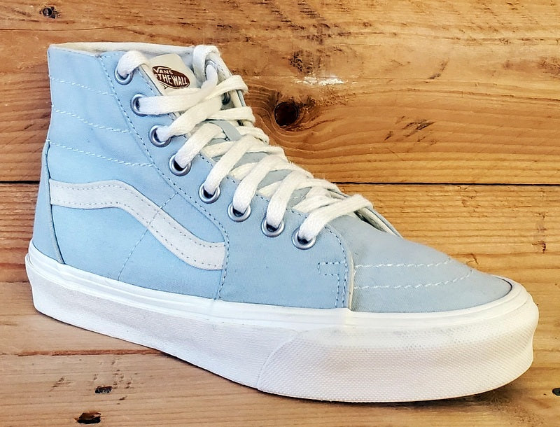 Vans Off The Wall Mid Canvas Trainers UK4/US6.5/EU36.5 721356 Light Blue/White