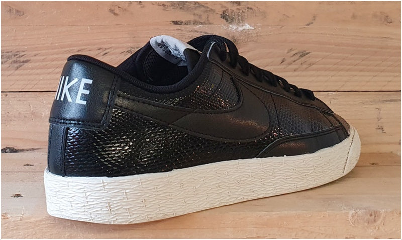 Nike Blazer Premium Snakeskin Leather Trainers UK8/US10.5/E42.5 685239-002 Black