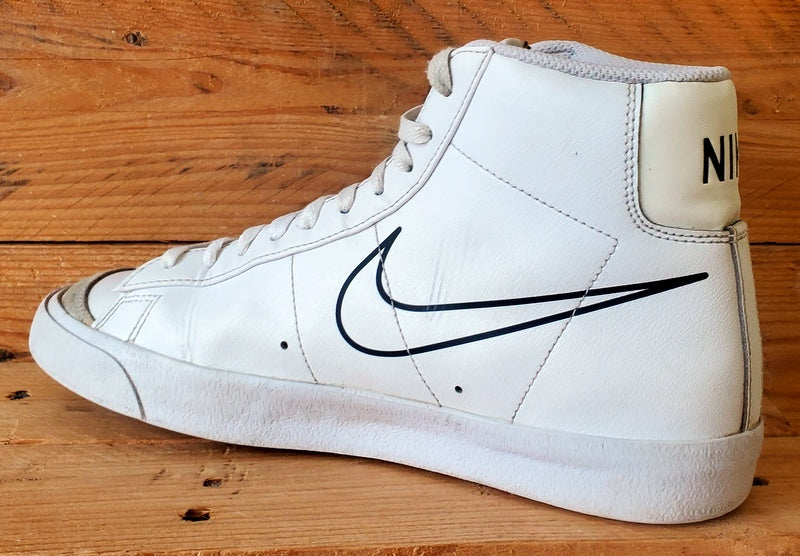 Nike Blazer 77 Multi Swoosh Mid Leather Trainers UK8/US9/EU42.5 FN7809-100 White