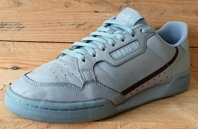 Adidas Continental 80 Low Suede Trainers UK10 US10.5 EU44.5 EE3771 Light Grey VintageTrainers