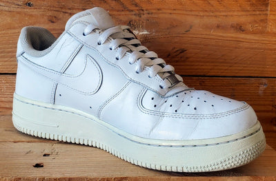 Nike Air Force 1 Low Leather Trainers UK8/US9/EU42.5 315122-111 Triple White