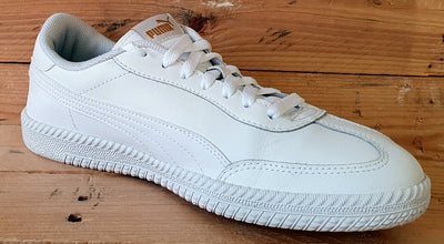 Puma Astro Cup L Low Leather Trainers UK9/US10/EU43 364585 03 Triple White