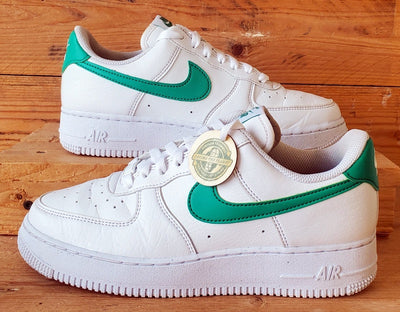 Nike Air Force 1 Low Leather Trainers UK5.5/US8/EU39 DV3808-108 White/Green