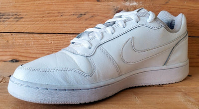 Nike Ebernon Low Leather Trainers UK7/US9.5/EU41 AQ1779-100 Triple White