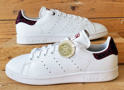 Adidas Stan Smith Low Leather Trainers UK6/US7.5/EU39 EE4896 White/Leopard