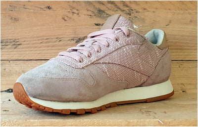 Reebok Classic Low Suede/Textile Trainers UK6/US8.5/EU39 BS7951 Pink/White