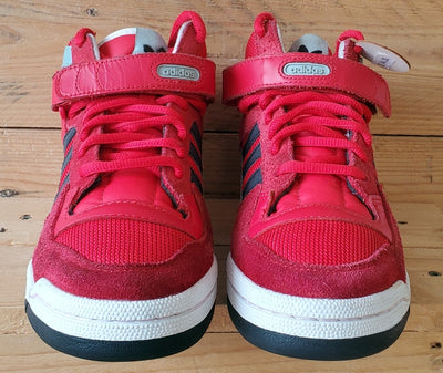 Adidas Forum Mid Suede/Textile Trainers UK6/US6.5/EU39 B35280 Red/White