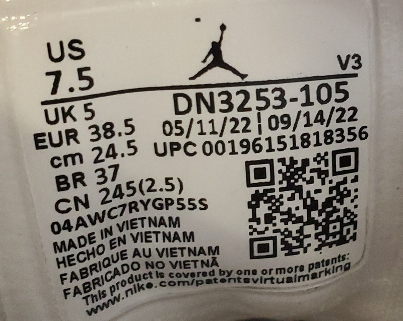 Nike Air Jordan 1 Elevate Leather Trainers UK5/US7.5/EU38.5 DN3253-105 Titanium