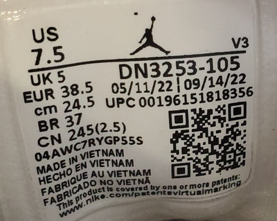 Nike Air Jordan 1 Elevate Leather Trainers UK5/US7.5/EU38.5 DN3253-105 Titanium