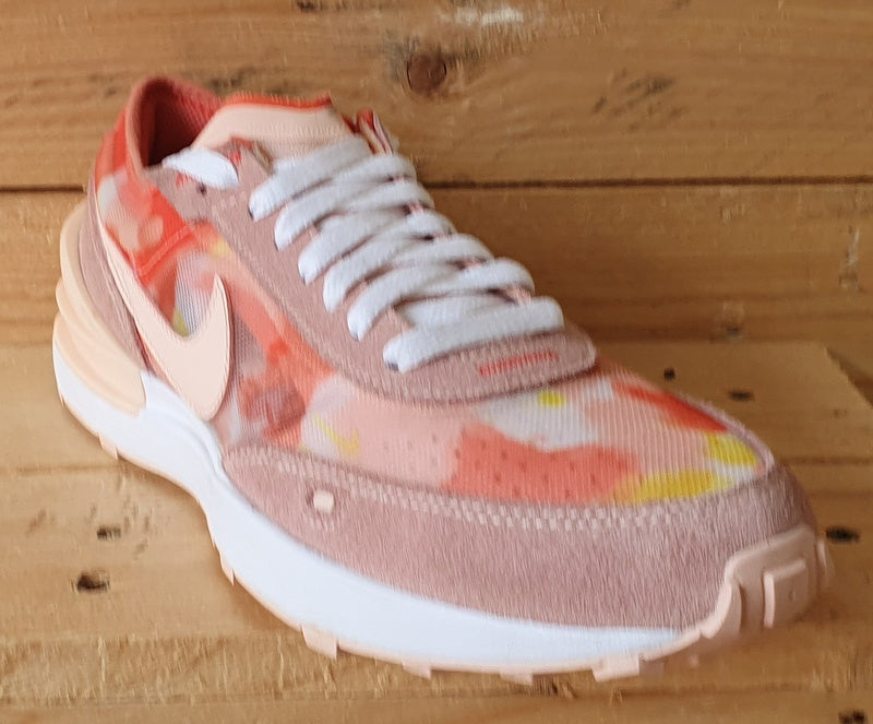 Nike Waffle One Low Textile/Suede Trainers UK5/US5.5Y/EU38 DM9477-800 Pale Coral