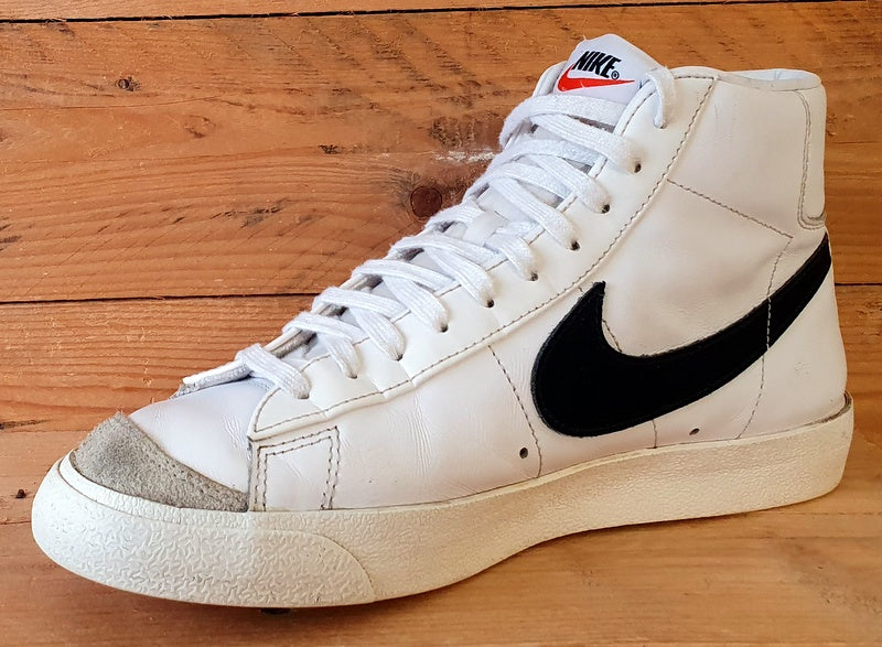 Nike Blazer 77 Vintage Leather Trainers UK8.5/US9.5/EU43 BQ6806-100 White/Black