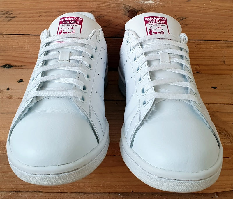 Adidas Stan Smith Low Leather Trainers UK5.5/US6/EU38.5 B32703 White/Pink