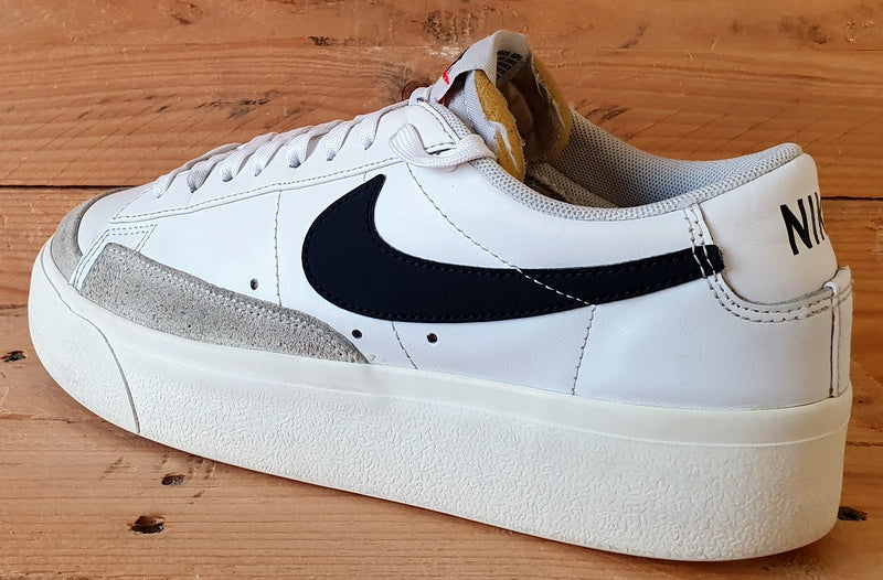 Nike Blazer Platform Low Leather Trainers UK6.5/US9/E40.5 DJ0292-101 White/Black