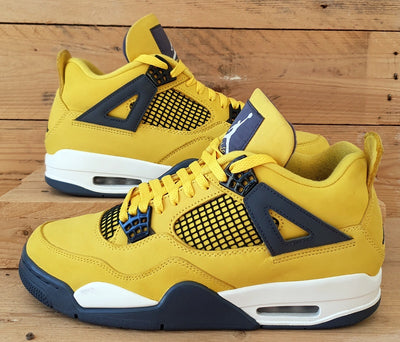 Nike Air Jordan 4 Retro Lightning Trainers UK8/US9/E42.5 CT8527-700 Yellow/Black