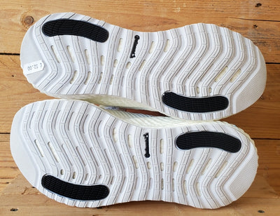 Adidas Alphaboost Low Primeknit Trainers UK8.5/US9/EU42.5 EG1441 White/Solor Red