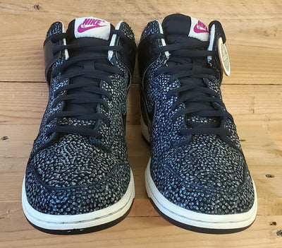 Nike Dunk Skinny Print Mid Suede Trainers UK4/US6.5/EU37.5 543242-006 Black