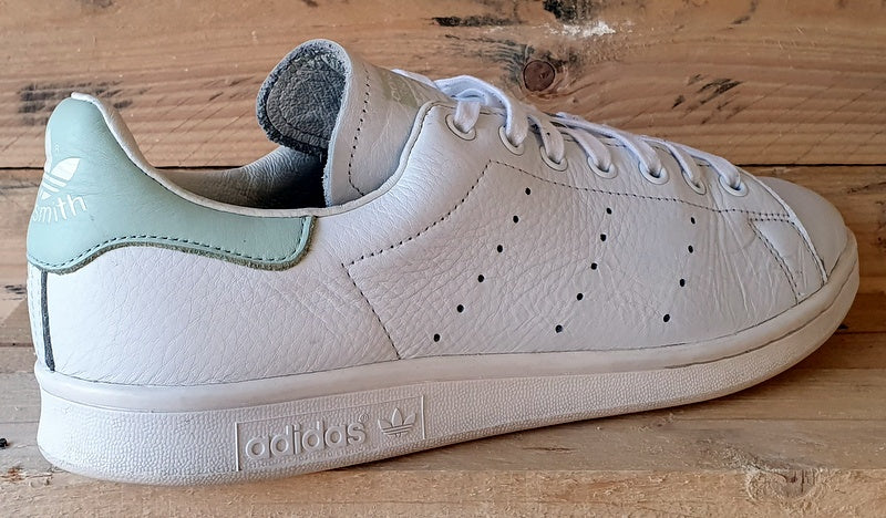 Adidas Stan Smith Low Leather Trainers UK11/US11.5/EU46 EF9289 White Linen Green