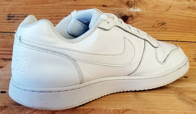 Nike Ebernon Low Leather Trainers UK10/US11/EU45 AQ1775-100 Triple White