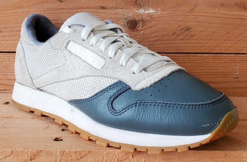 Reebok Classic Low Leather Trainers UK7.5/US8.5/EU41 BS5080 Grey/White/Gum