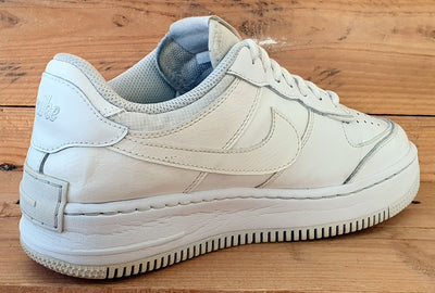 Nike Air Force 1 Shadow Low Leather Trainers UK6/US8.5/EU40 CI0919-100 White