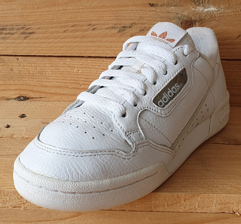 Adidas Continental 80 Low Leather Trainers UK4.5/US6/EU37 EG2890 White