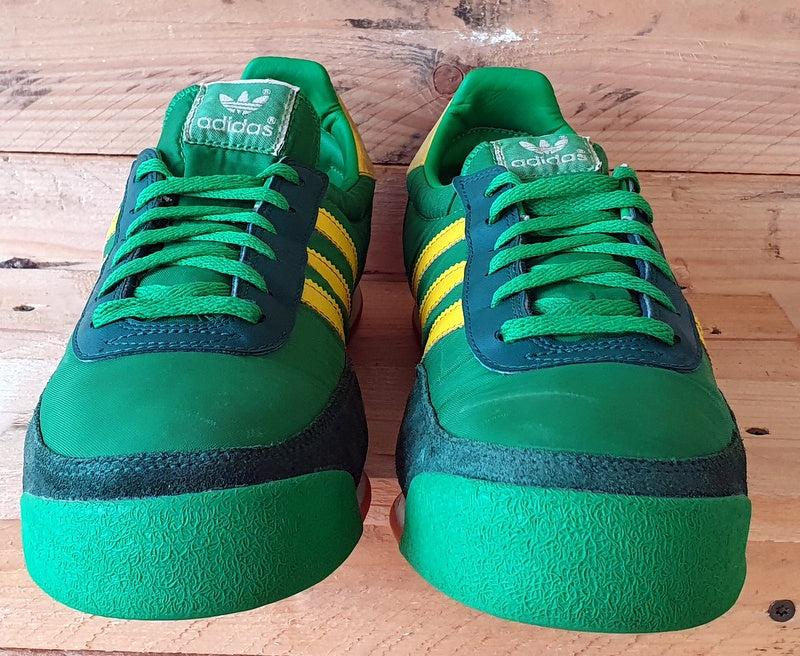 Adidas Orion Low Suede/Textile Trainers UK8/US8.5/EU42 FX5648 Vivid Green/Yellow