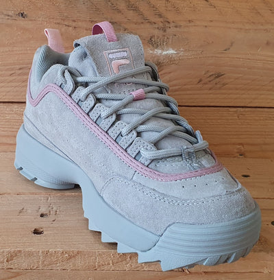 Fila Disruptor 2 Low Suede Trainers UK5/US7.5/EU38.5 5FM00144-259 Grey