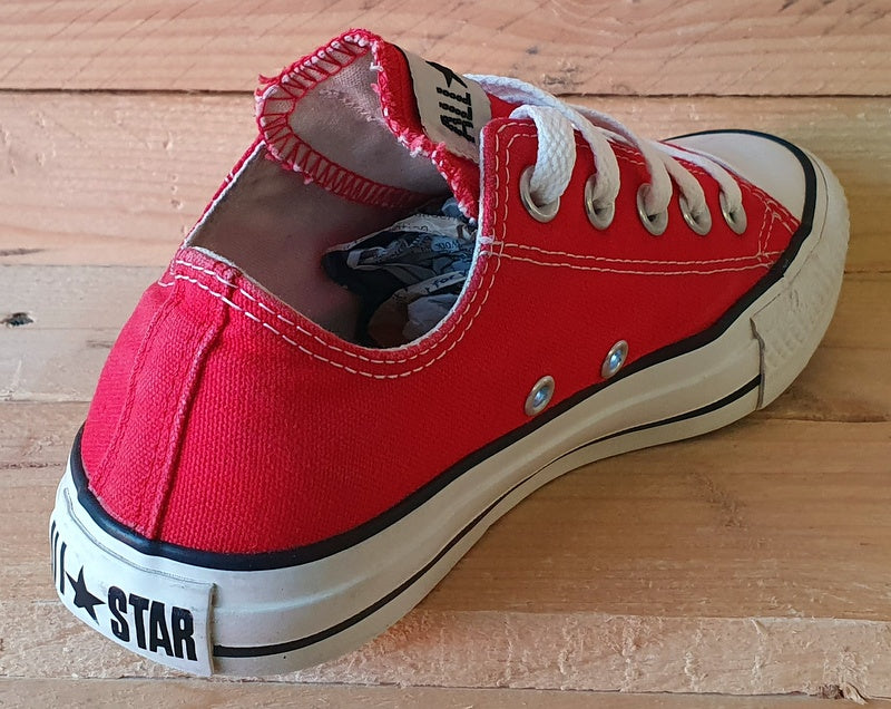 Converse All Star Low Canvas Trainers UK4/US6/EU36.5 M9696 Ox Red/White/Black