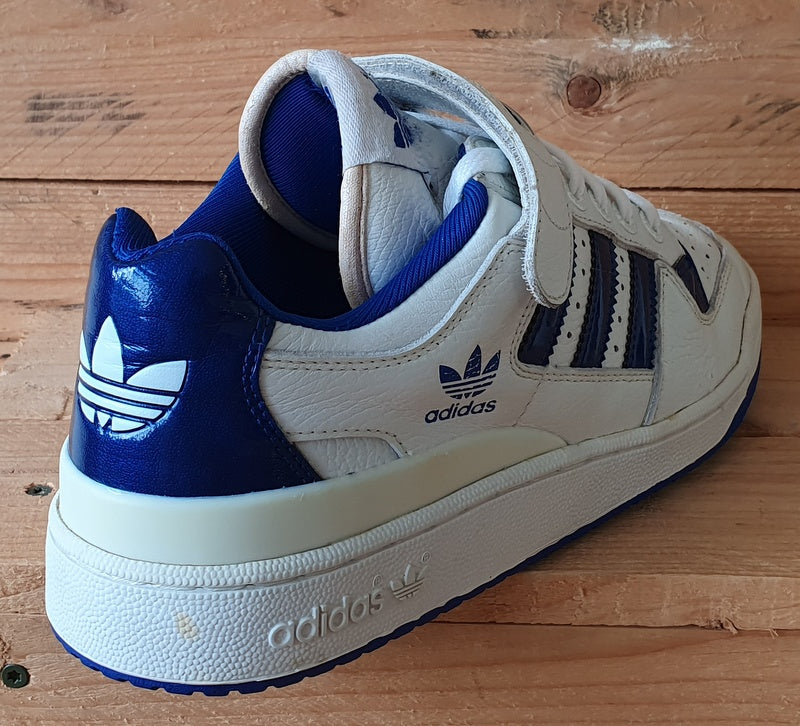 Adidas Originals Forum Low Leather Trainers UK9/US9.5/EU43 147085 White/Blue