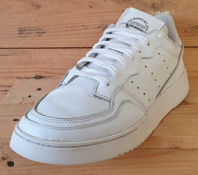 Adidas Supercourt Low Leather Trainers UK10/US10.5/EU44.5 EE6037 Triple White