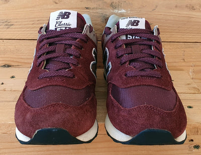 New Balance 574 Low Textile/Suede Trainers UK6.5/US7/EU40 ML574 Burgundy