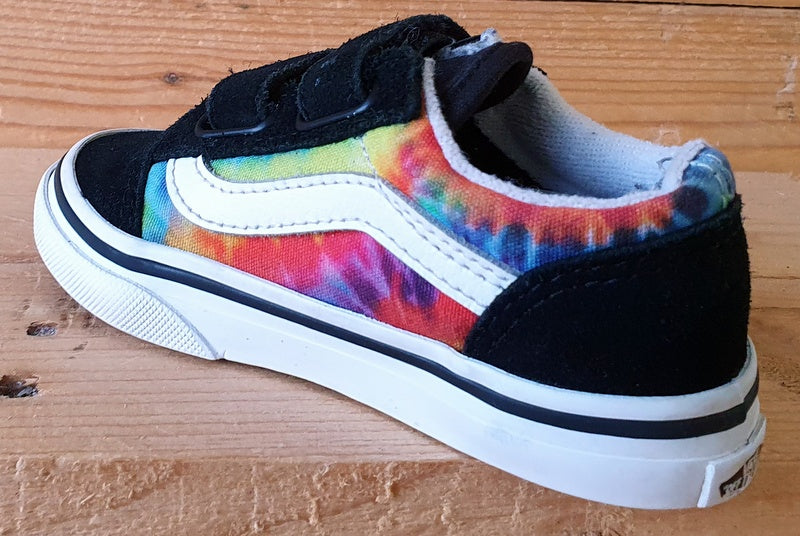 Vans Off The Wall Low Suede Kids Trainers UK6.5/US7/EU23.5 508731 Black Rainbow