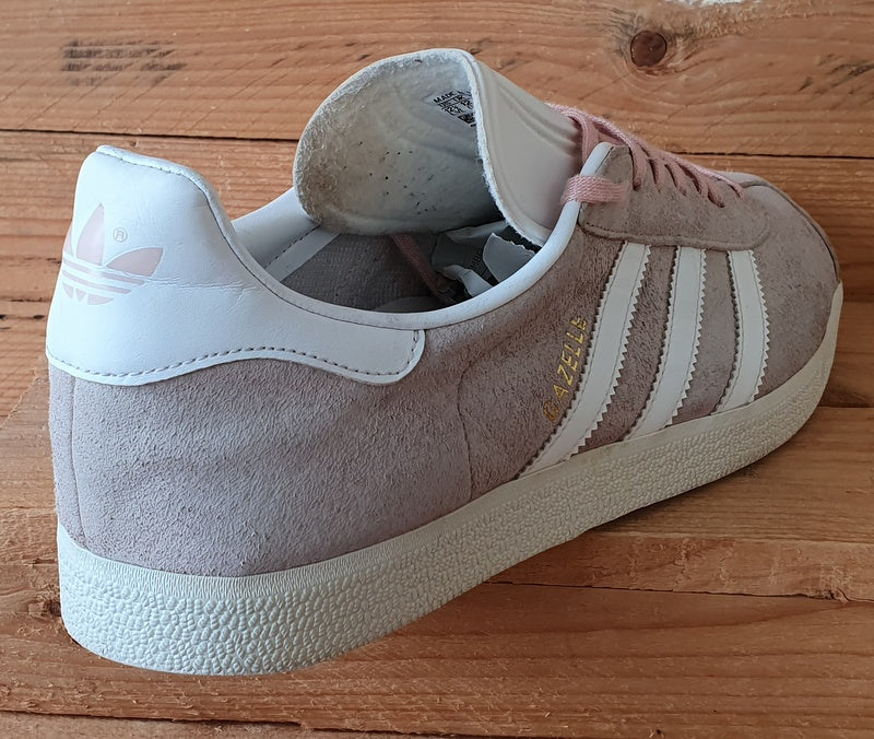 Adidas Gazelle Low Suede Trainers UK12/US12.5/EU47 BB5472 Vapor Pink/White