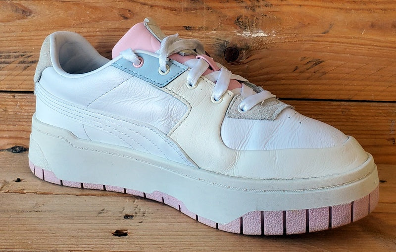 Puma Cali Dream Low Leather Trainers UK6/US8.5/EU39 383112-01 White