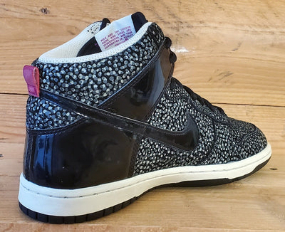 Nike Dunk Skinny Print Mid Suede Trainers UK4/US6.5/EU37.5 543242-006 Black