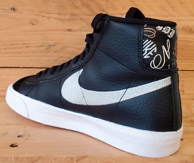 Nike Blazer 77 Playful Fonts Leather Trainers UK5.5/US6Y/EU38.5 DJ0265-001 Black