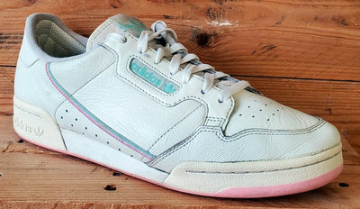 Adidas Continental 80 Low Leather Trainers UK11/US11.5/EU46 BD7645 Cream/Pink