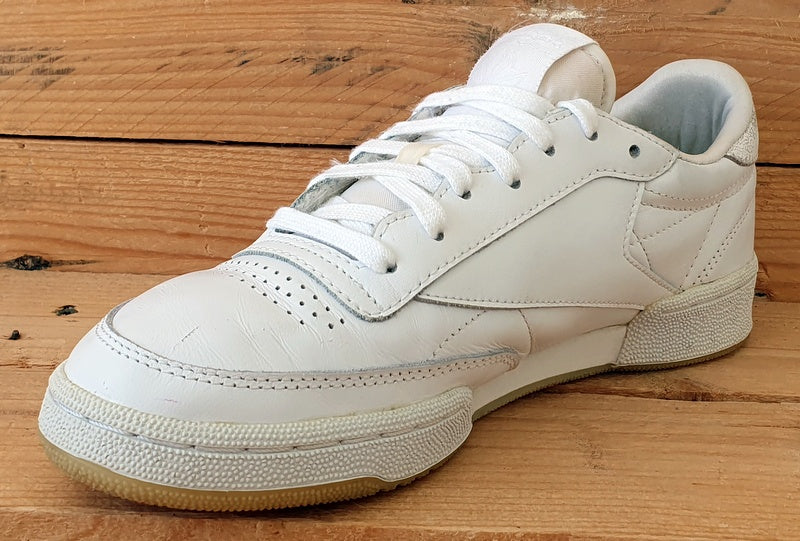 Reebok Club C 85 Low Leather Trainers UK5/US7.5/EU38 AR1407 Triple White