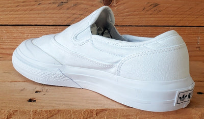 Adidas Nizza Slip Low Canvas Trainers UK5.5/US6/EU38.5 S23725 Triple White