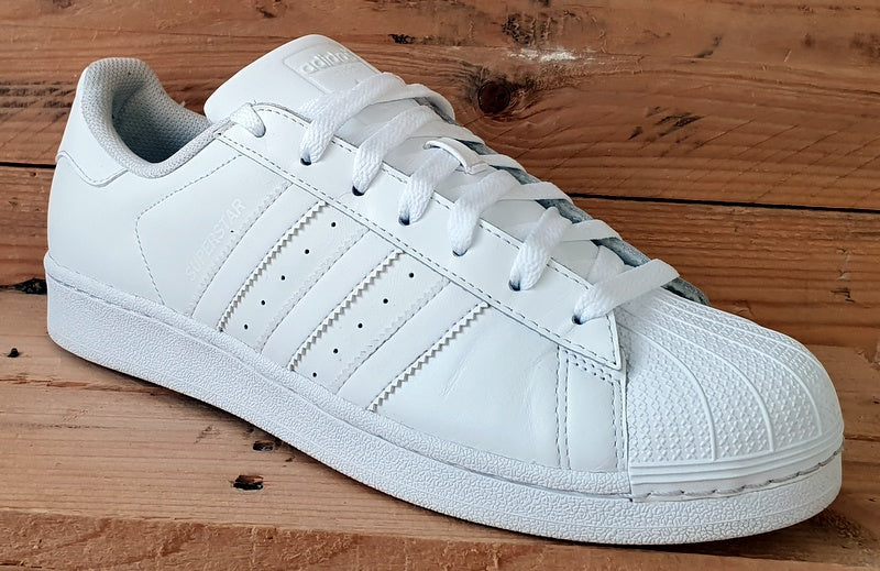 Adidas Superstar Foundation Leather Trainers UK8 US8.5 EU42 B27136 Triple White