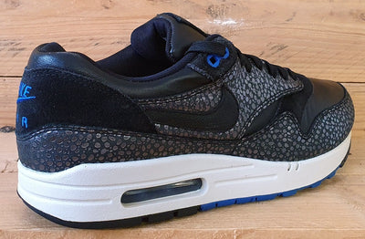 Nike Air Max 1 Low Deluxe Trainers UK9/US10/EU44 684708-001 Black Safari