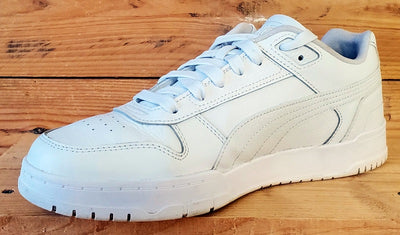 Puma RBD Game Low Leather Trainers UK9/US10/EU43 386373-02 Triple White