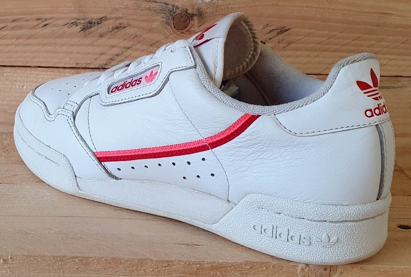 Adidas Continental 80 Low Leather Trainers UK5/US6.5/EU38 EE5562 White/Red
