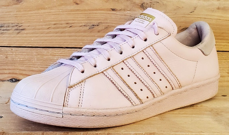 Adidas Superstar Low Leather Trainers UK8/US9.5/EU42 CP9722 Vapor Pink