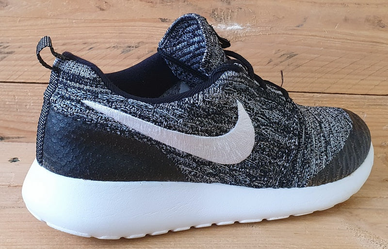 Nike Roshe One Flyknit Trainers UK5/US7.5/EU38.5 704927-010 Black Cool Grey