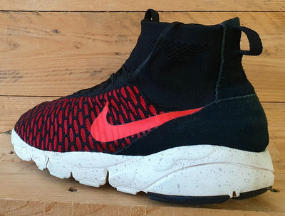 Nike Air Footscape Magista Flyknit Trainers UK10/US11/E45  816560-002 Black/Red